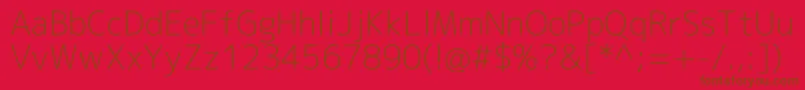 Mplus2cLightEn Font – Brown Fonts on Red Background
