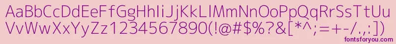 Mplus2cLightEn Font – Purple Fonts on Pink Background