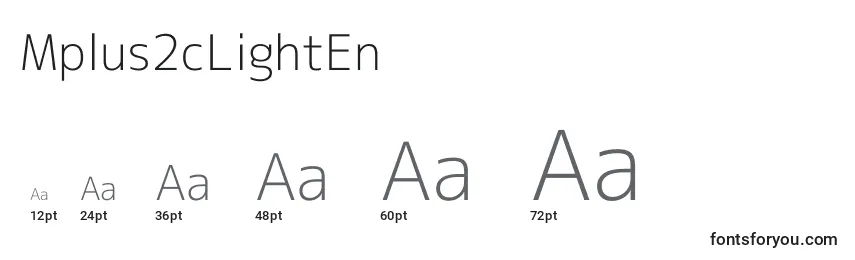 Mplus2cLightEn Font Sizes