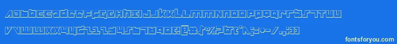 Flight Corps 3D Font – Yellow Fonts on Blue Background