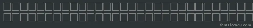 Fonte NeglectRegular – fontes cinzas em um fundo preto