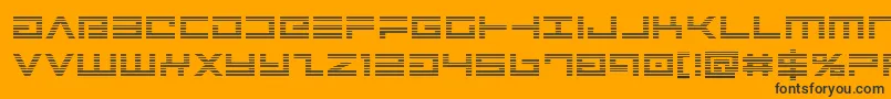 Avengergrad Font – Black Fonts on Orange Background