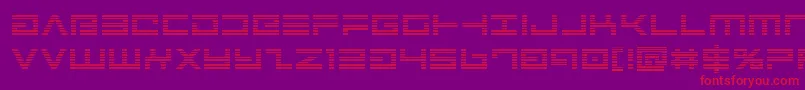 Avengergrad Font – Red Fonts on Purple Background