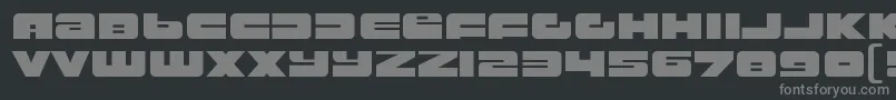 RustproofbodyRegular Font – Gray Fonts on Black Background