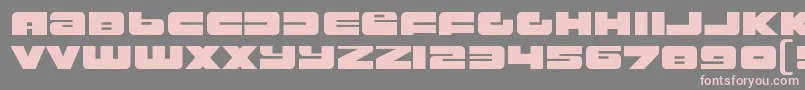 RustproofbodyRegular Font – Pink Fonts on Gray Background