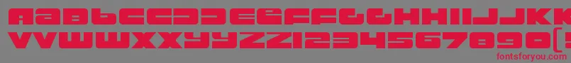 RustproofbodyRegular Font – Red Fonts on Gray Background