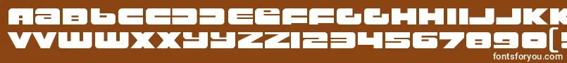 RustproofbodyRegular Font – White Fonts on Brown Background