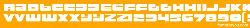 RustproofbodyRegular Font – White Fonts on Orange Background