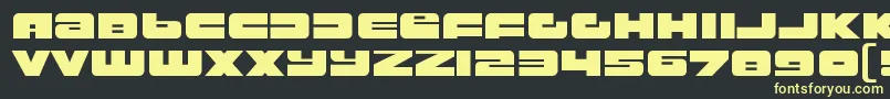 RustproofbodyRegular Font – Yellow Fonts on Black Background