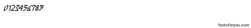InkaBodItalic Font – Fonts for Numbers and Digits
