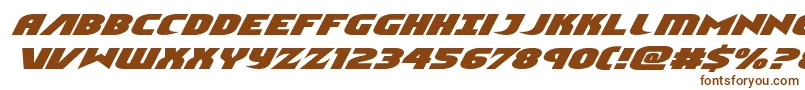 Ninjagardenexpandital Font – Brown Fonts on White Background
