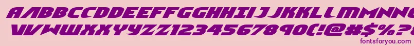 Ninjagardenexpandital Font – Purple Fonts on Pink Background