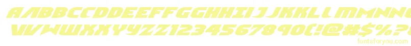 Шрифт Ninjagardenexpandital – жёлтые шрифты
