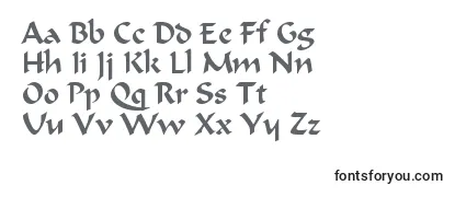 Schriftart CalligraphicRegular