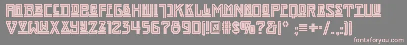 Darmstadtartsnf Font – Pink Fonts on Gray Background