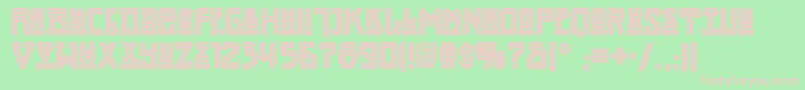 Darmstadtartsnf Font – Pink Fonts on Green Background