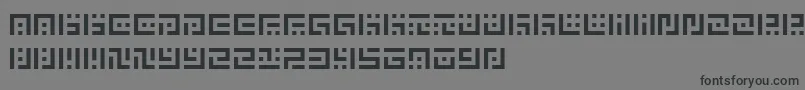 Шрифт SymvolaUno – чёрные шрифты на сером фоне