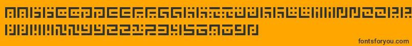 SymvolaUno Font – Black Fonts on Orange Background