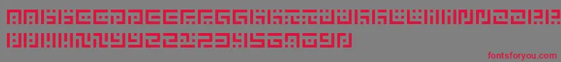 SymvolaUno Font – Red Fonts on Gray Background