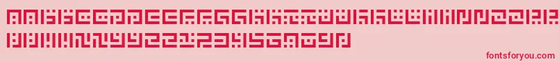 SymvolaUno Font – Red Fonts on Pink Background