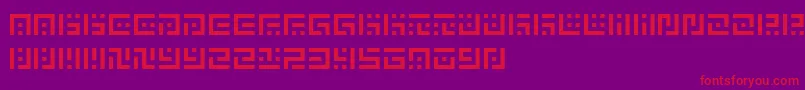 SymvolaUno Font – Red Fonts on Purple Background