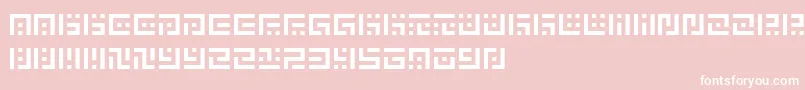 SymvolaUno Font – White Fonts on Pink Background