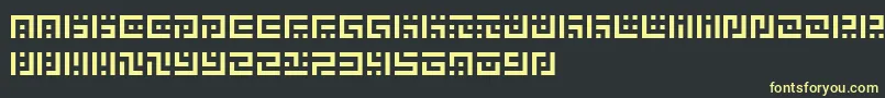 SymvolaUno Font – Yellow Fonts on Black Background