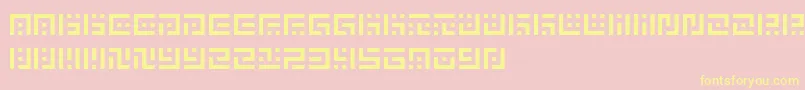 SymvolaUno Font – Yellow Fonts on Pink Background