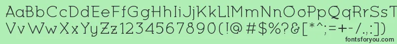 MiltonKeynesRegular Font – Black Fonts on Green Background