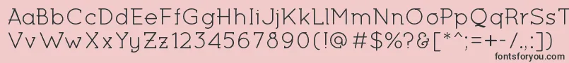 MiltonKeynesRegular Font – Black Fonts on Pink Background