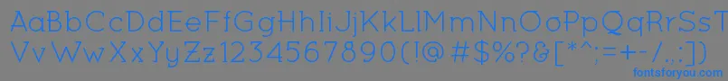 MiltonKeynesRegular Font – Blue Fonts on Gray Background