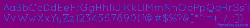 MiltonKeynesRegular Font – Blue Fonts on Purple Background