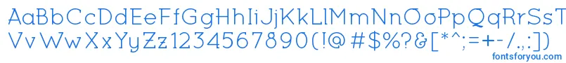 MiltonKeynesRegular Font – Blue Fonts on White Background