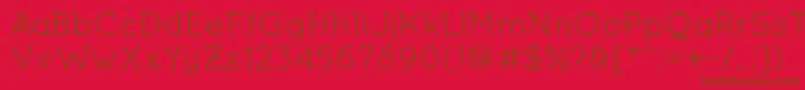 MiltonKeynesRegular Font – Brown Fonts on Red Background