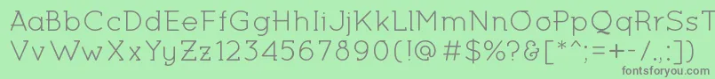 MiltonKeynesRegular Font – Gray Fonts on Green Background