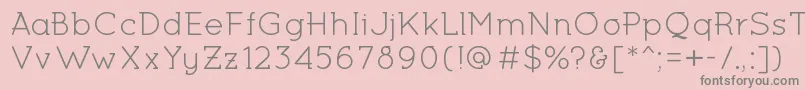 MiltonKeynesRegular Font – Gray Fonts on Pink Background