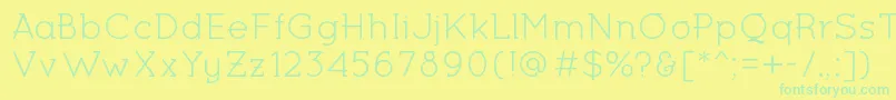 MiltonKeynesRegular Font – Green Fonts on Yellow Background