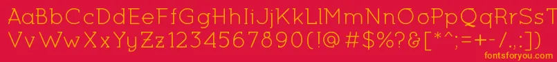 MiltonKeynesRegular Font – Orange Fonts on Red Background