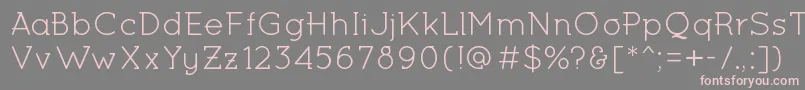 MiltonKeynesRegular Font – Pink Fonts on Gray Background