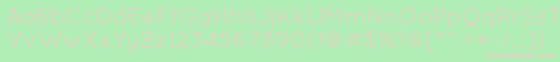 MiltonKeynesRegular Font – Pink Fonts on Green Background