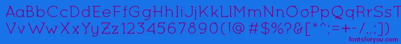 MiltonKeynesRegular Font – Purple Fonts on Blue Background