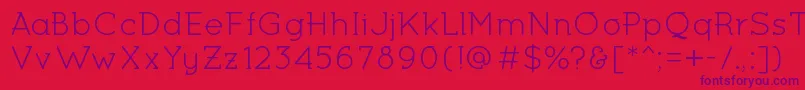 MiltonKeynesRegular Font – Purple Fonts on Red Background