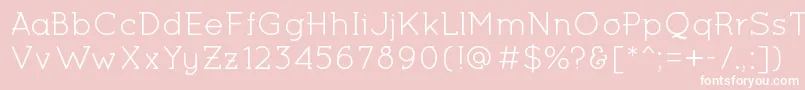 MiltonKeynesRegular Font – White Fonts on Pink Background