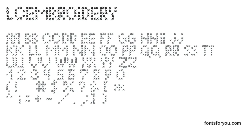 Шрифт LcEmbroidery – алфавит, цифры, специальные символы