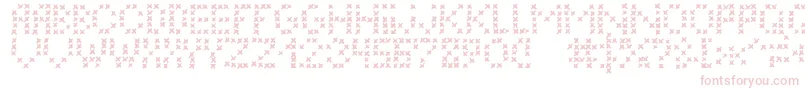 LcEmbroidery Font – Pink Fonts on White Background