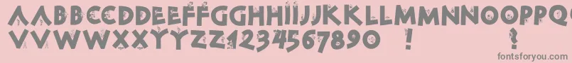 Corrosclassicclimbers Font – Gray Fonts on Pink Background