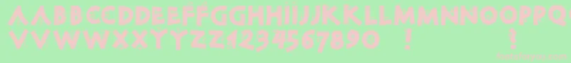 Corrosclassicclimbers Font – Pink Fonts on Green Background