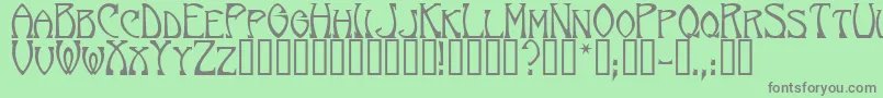 NorumbegaTM Font – Gray Fonts on Green Background