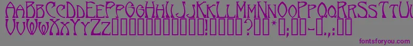 NorumbegaTM Font – Purple Fonts on Gray Background