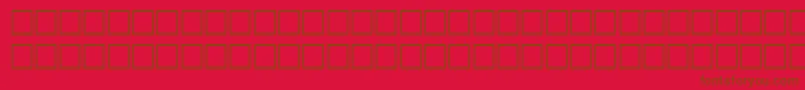 Odsfwf Font – Brown Fonts on Red Background